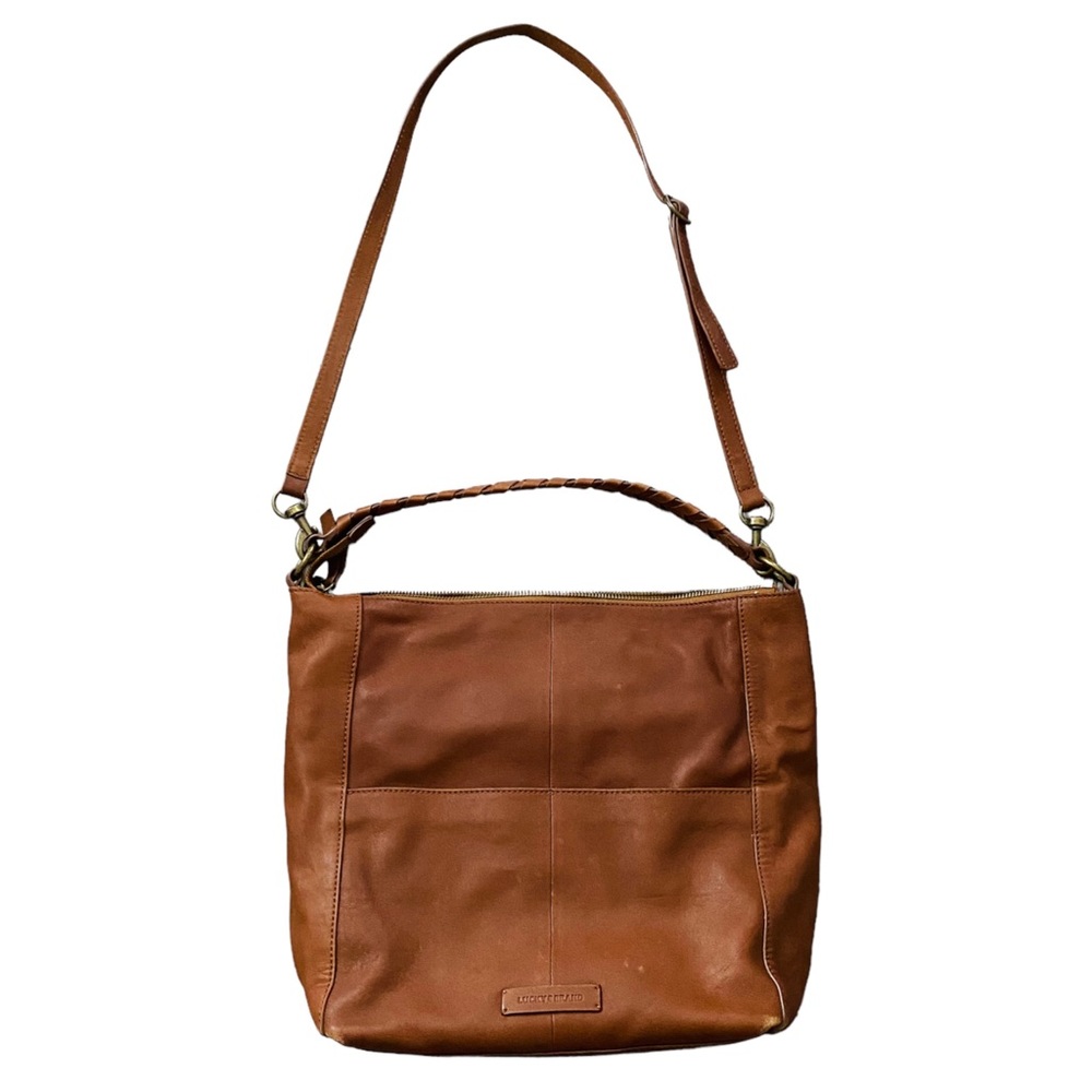 Lucky Brand Vintage Hobo Leather Crossbody Purse